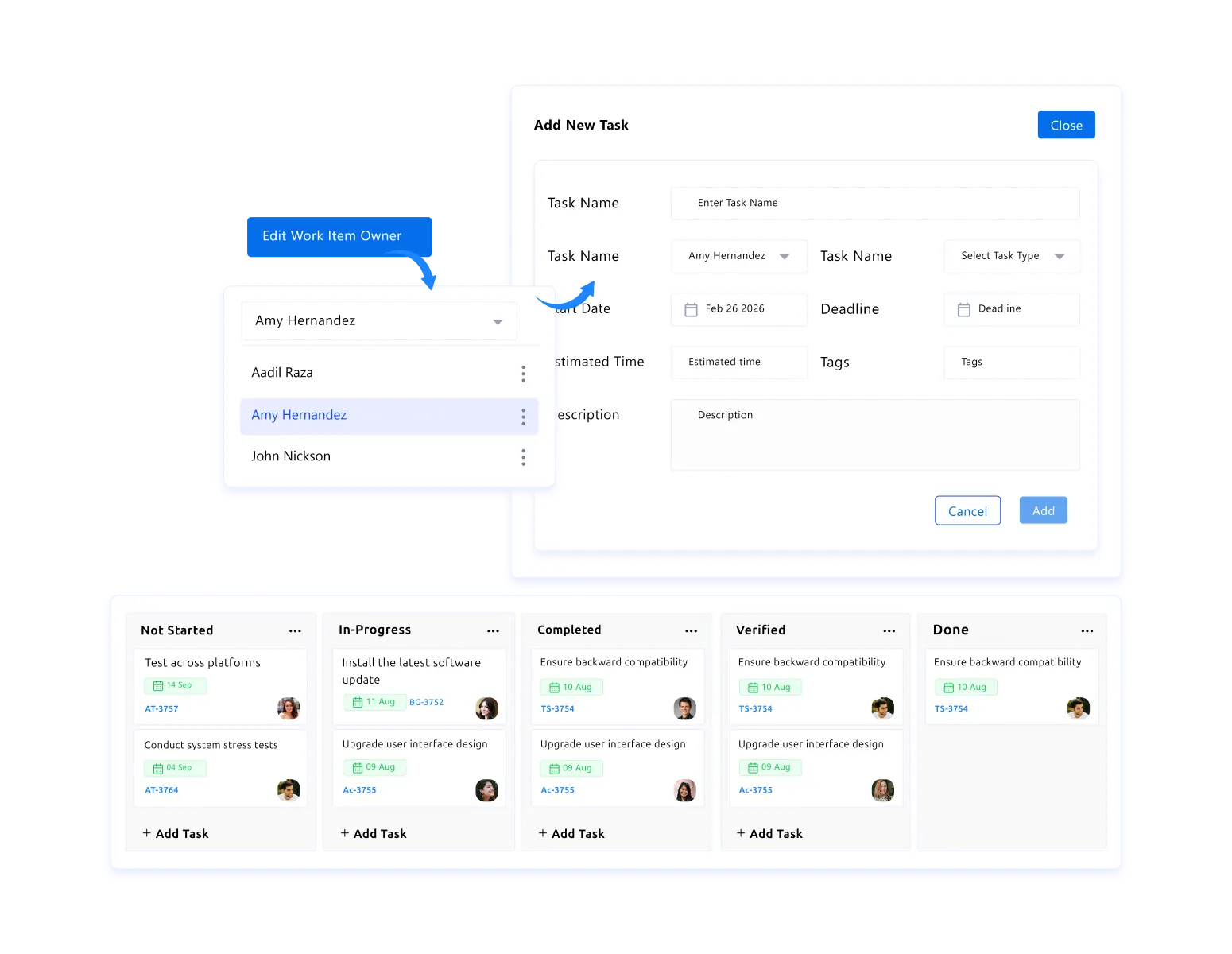 project management dashboard